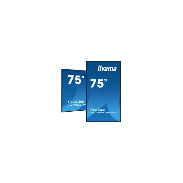 Iiyama 189.0cm 75 LH7565UHSB-B1 16 9 2xHDMI+dp+2xUSB IPS