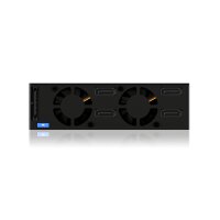 ICY BOX IB-2240SSK - 13,3 cm (5.25") - Speicherlaufwerkbehälter - 2.5" - SATA - SATA II - SATA III - Serial Attached SCSI (SAS) - Schwarz - Aluminium