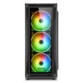 Sharkoon TK4 RGB - Midi Tower - PC - Schwarz - ATX - micro ATX - Mini-ITX - Multi - Taschenlüfter