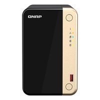 QNAP TS-264, NAS, Tower, Intel® Celeron®, N5095, 16 TB, Schwarz, Gold