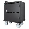 IC Intracom 32-Port Ladeschrank auf Rollen 576 W - 32 USB-C PD-Ports - geräumige Fächer für Handys und Tablets - 576 W gesamt - bis zu 3 A/18 W pro Port - Tür mit PIN-Code abschließbar - Überspannungsschutz - leiser Lüfter - Metallgehäuse - schwarz - Wage