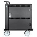 IC Intracom 32-Port Ladeschrank auf Rollen 576 W - 32 USB-C PD-Ports - geräumige Fächer für Handys und Tablets - 576 W gesamt - bis zu 3 A/18 W pro Port - Tür mit PIN-Code abschließbar - Überspannungsschutz - leiser Lüfter - Metallgehäuse - schwarz - Wage