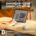 Logitech M240 Silent - Beidhändig - RF Wireless + Bluetooth - Weiß
