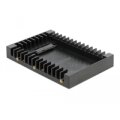 Delock 3.5? Einbaurahmen für 2.5? SATA Laufwerk schwarz - 8,89 cm (3.5") - Speicherlaufwerkbehälter - Schwarz - 2.5" - Serial ATA III - Kunststoff