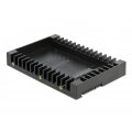 Delock 3.5? Einbaurahmen für 2.5? SATA Laufwerk schwarz - 8,89 cm (3.5") - Speicherlaufwerkbehälter - Schwarz - 2.5" - Serial ATA III - Kunststoff