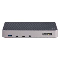 StarTech.com USB-C Dreifach Monitor Dockingstation - HDMI/DP Dreifach 4k USB-C Dock - 5x USB Hub - GbE - 100W PD - Universelle Multi Monitor Dockingstation - Thunderbolt 3/4 Kompatibel, Kabelgebunden, USB 3.2 Gen 2 (3.1 Gen 2) Type-C, 100 W, 3,5 mm, 10BAS
