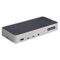 StarTech.com USB-C Dreifach Monitor Dockingstation - HDMI/DP Dreifach 4k USB-C Dock - 5x USB Hub - GbE - 100W PD - Universelle Multi Monitor Dockingstation - Thunderbolt 3/4 Kompatibel - Kabelgebunden - USB 3.2 Gen 2 (3.1 Gen 2) Type-C - 100 W - 3,5 mm -
