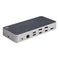 StarTech.com USB-C Dreifach Monitor Dockingstation - HDMI/DP Dreifach 4k USB-C Dock - 5x USB Hub - GbE - 100W PD - Universelle Multi Monitor Dockingstation - Thunderbolt 3/4 Kompatibel - Kabelgebunden - USB 3.2 Gen 2 (3.1 Gen 2) Type-C - 100 W - 3,5 mm -