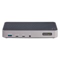 StarTech.com USB-C Dreifach Monitor Dockingstation - HDMI/DP Dreifach 4k USB-C Dock - 5x USB Hub - GbE - 100W PD - Universelle Multi Monitor Dockingstation - Thunderbolt 3/4 Kompatibel - Kabelgebunden - USB 3.2 Gen 2 (3.1 Gen 2) Type-C - 100 W - 3,5 mm -