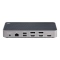 StarTech.com USB-C Dreifach Monitor Dockingstation - HDMI/DP Dreifach 4k USB-C Dock - 5x USB Hub - GbE - 100W PD - Universelle Multi Monitor Dockingstation - Thunderbolt 3/4 Kompatibel - Kabelgebunden - USB 3.2 Gen 2 (3.1 Gen 2) Type-C - 100 W - 3,5 mm -