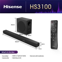 Hisense Soundbar HS3100 - Subwoofer - 3.1