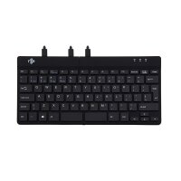R-Go Ergonomische Tastatur R-Go Split Break v2 mit Pausensoftware - geteilte Tastatur - QWERTY (US) - Kabelgebunden - Schwarz - Mini - Kabelgebunden - USB - QWERTY - Schwarz