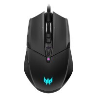 Acer Cestus 335, Beidhändig, Optisch, USB Typ-A, 19000 DPI, Schwarz