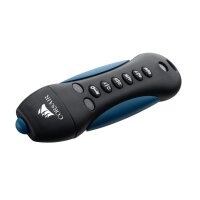 Corsair Padlock 3, 128 GB, USB Typ-A, 3.2 Gen 1 (3.1 Gen 1), Kappe, Passwortschutz, Schwarz, Blau