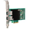 Intel X550-T2 - Eingebaut - Kabelgebunden - PCI Express - Ethernet - 10000 Mbit/s - Grün - Silber