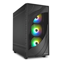 Sharkoon Gehäuse Rebel C80M RGB ATX 1xMetall schwa -...