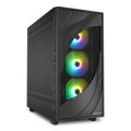 Sharkoon Gehäuse Rebel C80M RGB ATX 1xMetall schwa - Midi/Minitower - ATX
