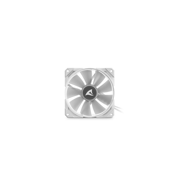 Sharkoon Lüfter 120*120*25 Rebel F50 PWM ARGB weiß - Gehäuse-Lüfter - 600 rpm