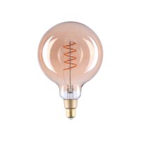 Shelly G125, Intelligentes Leuchtmittel, WLAN, Hellbraun, LED, E27, Globus