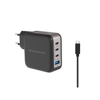 Conceptronic 4-Port 100W GaN USB-PD-Ladegerät mit USB-C-Ladekabel USB-C x 3 US...