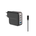 Conceptronic 4-Port 100W GaN USB-PD-Ladegerät mit USB-C-Ladekabel USB-C x 3 US...