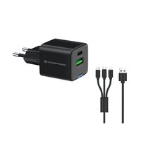 Conceptronic Ladegerät 2Port 33W 1xUSB-C...