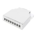 DIGITUS Hutschienen Spleißbox für 8 LC/DX Kupplungen