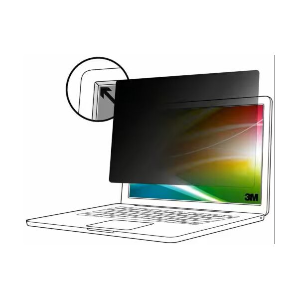 3M Bright Screen Blickschutzfilter für 14in Laptop - 16:9 - BP140W9B - 35,6 cm (14") - 16:9 - Laptop - Rahmenloser Blickschutzfilter - Glänzend/Matt - Anti-Glanz