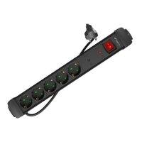 Lanberg SP1-05F-0150-BK, 1,5 m, Drinnen, Typ F, Gerade,...