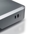 Alogic DUPRMX2-100 - Kabelgebunden - USB 3.2 Gen 1 (3.1 Gen 1) Type-C - 135 W - 3,5 mm - 1000 Mbit/s - Grau - Schwarz