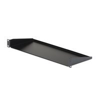 StarTech.com 19 Zoll Server Rack Fachboden 1HE - Universal 1U Server-Rack-Regal für Rackmontage für 19 Zoll Netzwerkracks - Heavy Duty Stahl - Tragfähigkeit 15kg - 18cm tief  - Schwarz - Regal - Stahl - Schwarz - 1,23 kg