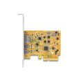 Delock 90161, PCIe, DisplayPort, USB Typ-C, PCIe 3.0, Metallisch, Gelb, 1 Stück(e), DisplayPort
