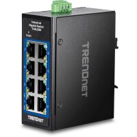 TRENDnet TI-GLC80 Switch Industrial DIN-Rail Mini -...