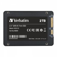 Verbatim Vi550 S3, 2 TB, 2.5", 550 MB/s, 6 Gbit/s