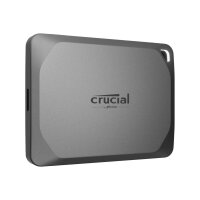 Crucial X9 Pro, 2 TB, USB Typ-C, USB 3.2 Gen 2x2, 1050 MB/s, 10 Gbit/s, Grau