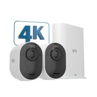 ARLO Ultra 2 XL Überwachungskamera außen, 2er Set, IP-Sicherheitskamera, Innen & Außen, Kabellos, 42 lm, 6500 K, FCC, CE, IC, EU RoHS compliant, EU-REACH compliant, EuP1275 compliant, WERCS