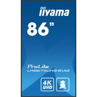 Iiyama LH8675UHS-B1AG, Digital Signage Flachbildschirm, 2,17 m (85.6"), LCD, 3840 x 2160 Pixel, WLAN, 24/7