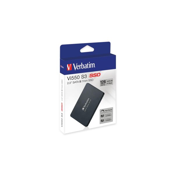 Verbatim Vi550 S3 SSD 128GB - 128 GB - 2.5" - 520 MB/s - 6 Gbit/s
