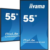 Iiyama Ein 4K UHD 54.6?" (139cm) professionelles Quer- und Hochformat Digital-Signage-Display mit erweiterten Steuerungs- und Konnektivitätsoptionen - Digitale A-Platine - 139,7 cm (55") - LED - 3840 x 2160 Pixel - WLAN - 24/7