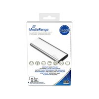 MEDIARANGE MR1101 - 240 GB - M.2 - USB Typ-C - 3.2 Gen 2 (3.1 Gen 2) - 450 MB/s - Silber
