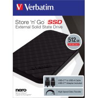 Verbatim Store n Go Portable SSD USB 3.2 GEN 1 512 GB,...