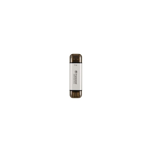 Transcend ESD310 - 1 TB - USB Type-A / USB Type-C - 1050 MB/s - 10 Gbit/s - Silber