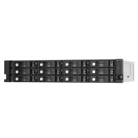 QNAP TL-R1220Sep-RP - HDD / SSD-Gehäuse - 2.5/3.5" - SAS-3 - Serial ATA III - 12 Gbit/s - Hot-Swap - Schwarz - Grau