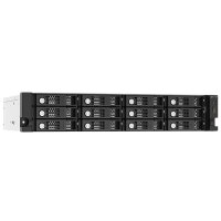 QNAP TL-R1220Sep-RP - HDD / SSD-Gehäuse - 2.5/3.5" - SAS-3 - Serial ATA III - 12 Gbit/s - Hot-Swap - Schwarz - Grau