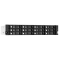 QNAP TL-R1220Sep-RP - HDD / SSD-Gehäuse - 2.5/3.5" - SAS-3 - Serial ATA III - 12 Gbit/s - Hot-Swap - Schwarz - Grau