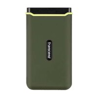 Transcend ESD380C, 1 TB, USB Typ-A auf USB Typ-C, 3.2 Gen 2 (3.1 Gen 2), 2000 MB/s, Passwortschutz, Grün