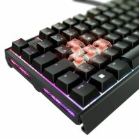 Cherry XTRFY MX 3.1, Kabelgebunden, USB, Mechanischer Switch, QWERTZ, RGB-LED, Schwarz