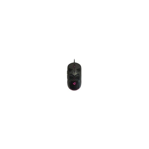 Conceptronic DJEBBEL 6D Gaming-Maus mit Wabendesign-Gehäuse - 6400 DPI - rechts - Optisch - USB Typ-A - 6400 DPI - Schwarz