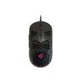 Conceptronic DJEBBEL 6D Gaming-Maus mit Wabendesign-Gehäuse - 6400 DPI - rechts - Optisch - USB Typ-A - 6400 DPI - Schwarz