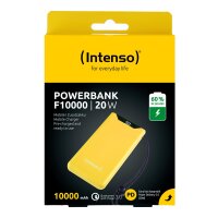 Intenso 7332039, 10000 mAh, Lithium Polymer (LiPo), Power Delivery, Quick Charge 3.0, 3,7 V, 20 W, Gelb